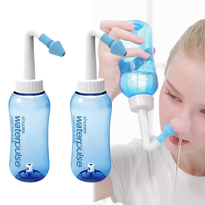 Neti Pot Nasal Rinse - 300ml Neusdouche Waterpulse Neusreinigingsflesje voor Volwassenen