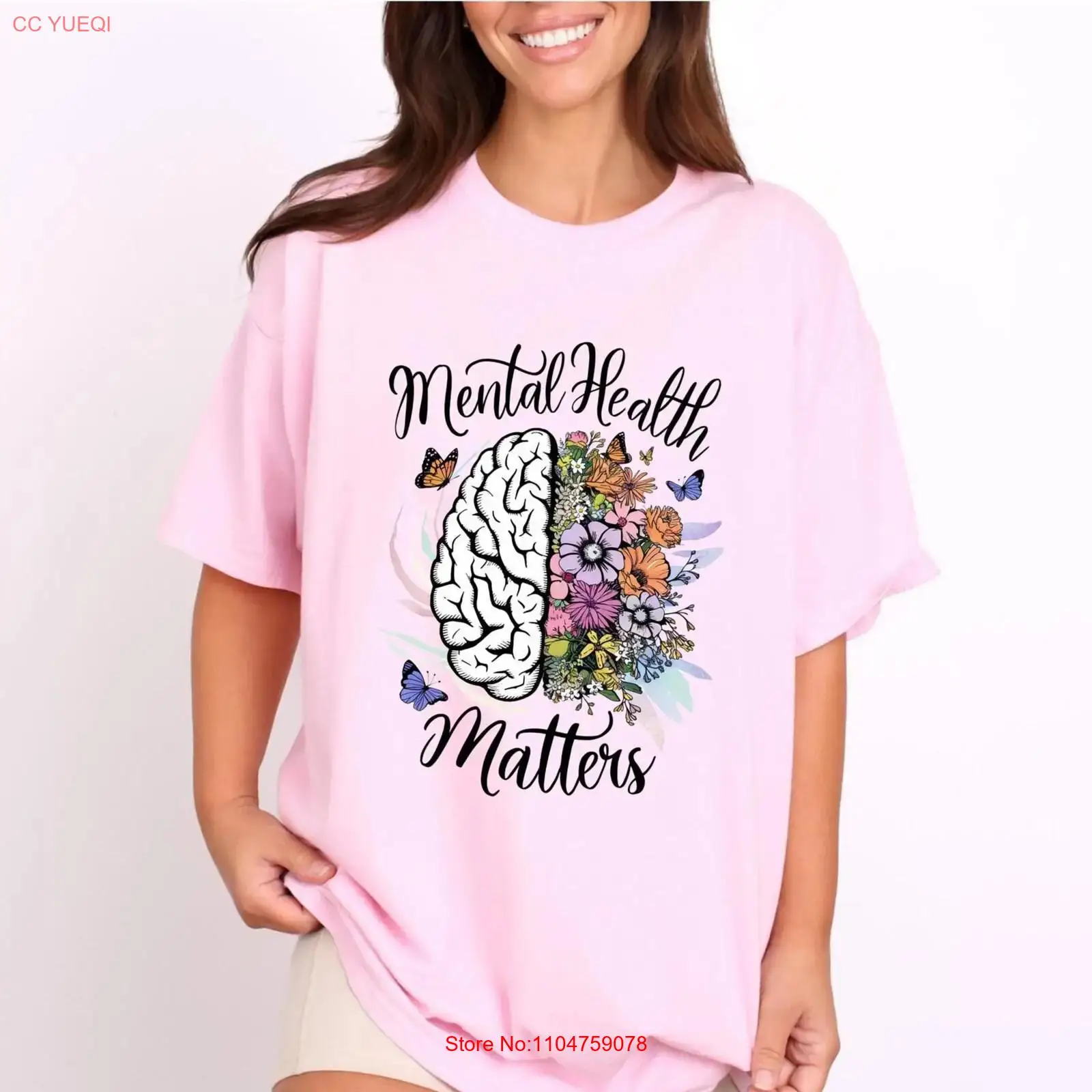 Health Wellness Nurse - Geestelijke gezondheid is belangrijk T-shirt Ziekenhuispersoneel