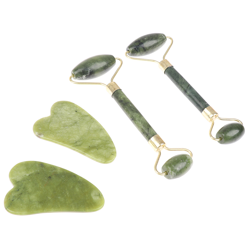 Jade Gua Sha Tool - 1Pcs/1Set Jade Guasha Schrapen Massage Schraper
