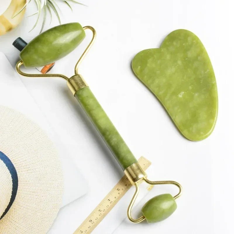 Natuurlijke jade roller massag - Jade Gua Sha Tool recensie en prijs
