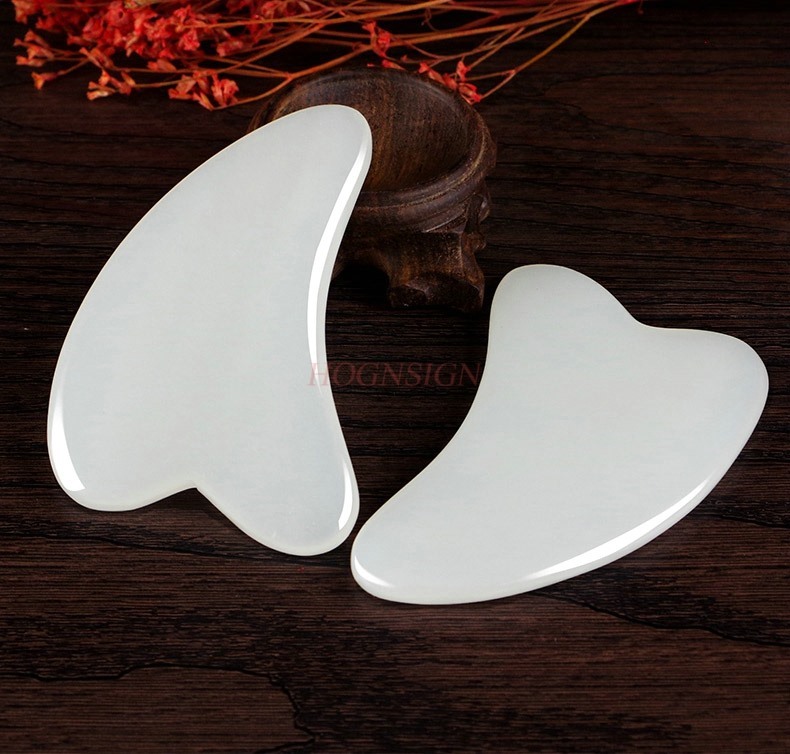 2 stks Natuurlijke jade gezich - Jade Gua Sha Tool recensie en prijs