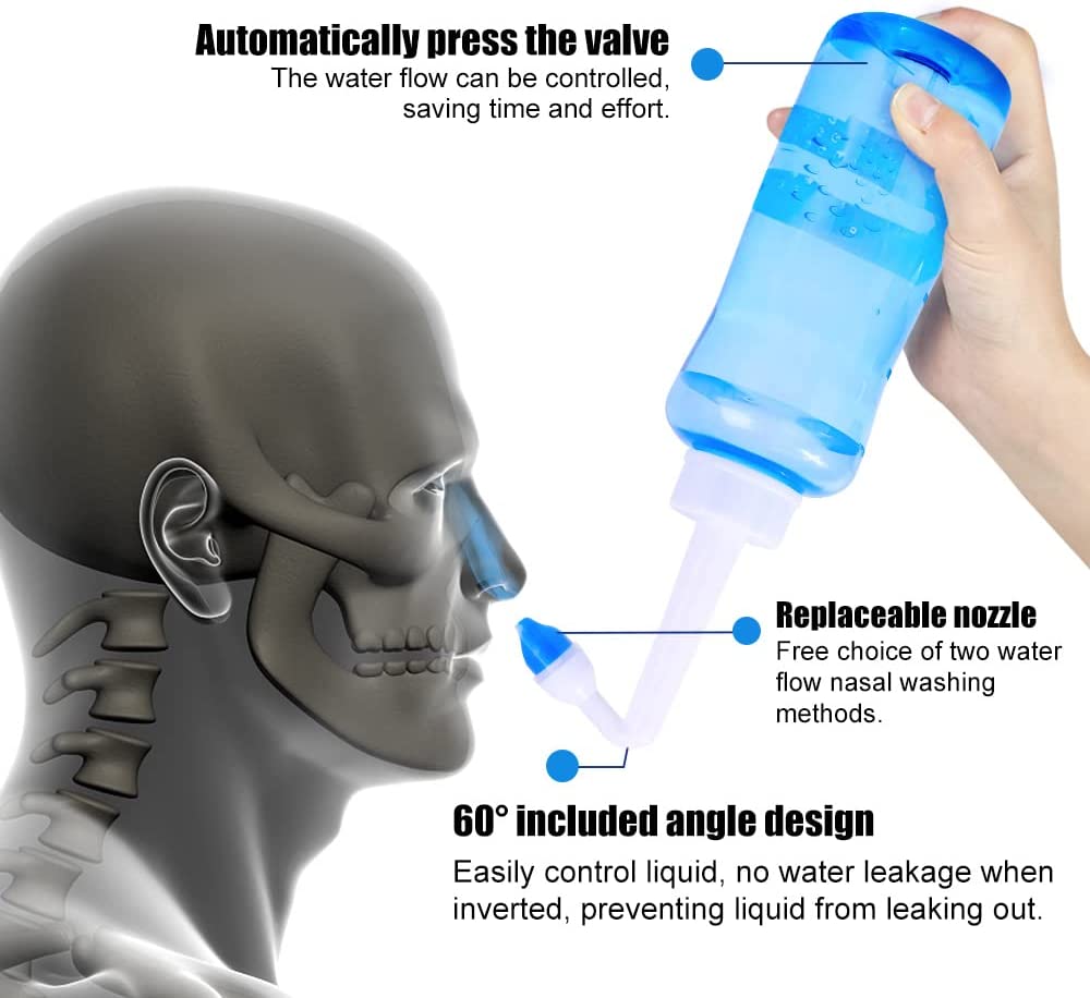 Neus Wassen Cleaner Fles 300 m - Neti Pot Nasal Rinse recensie en prijs