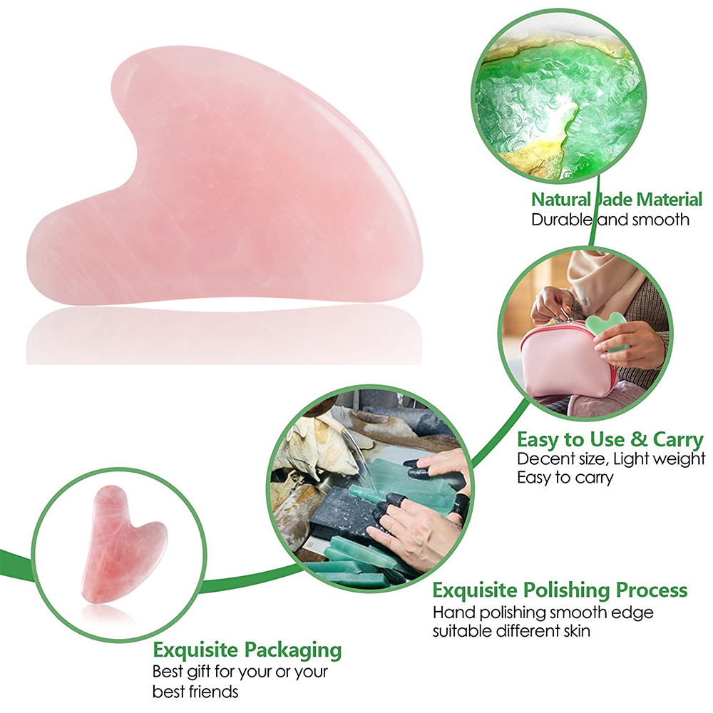 Gua Sha Facial Tools Steen voo - Jade Gua Sha Tool recensie en prijs
