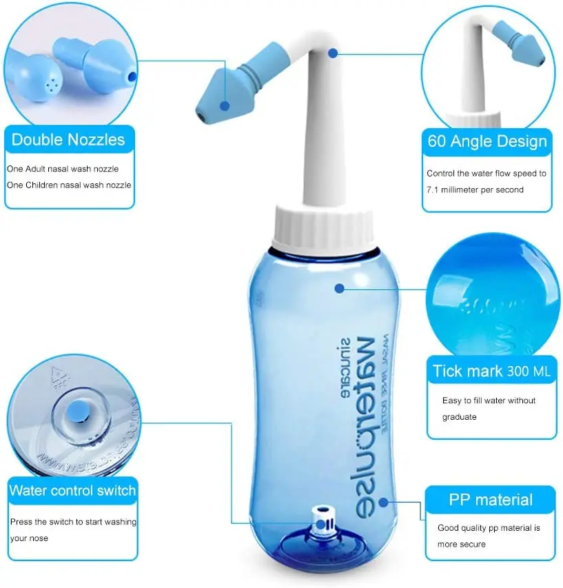 300ml/500ml Neusdouche voor pa - Neti Pot Nasal Rinse recensie en prijs