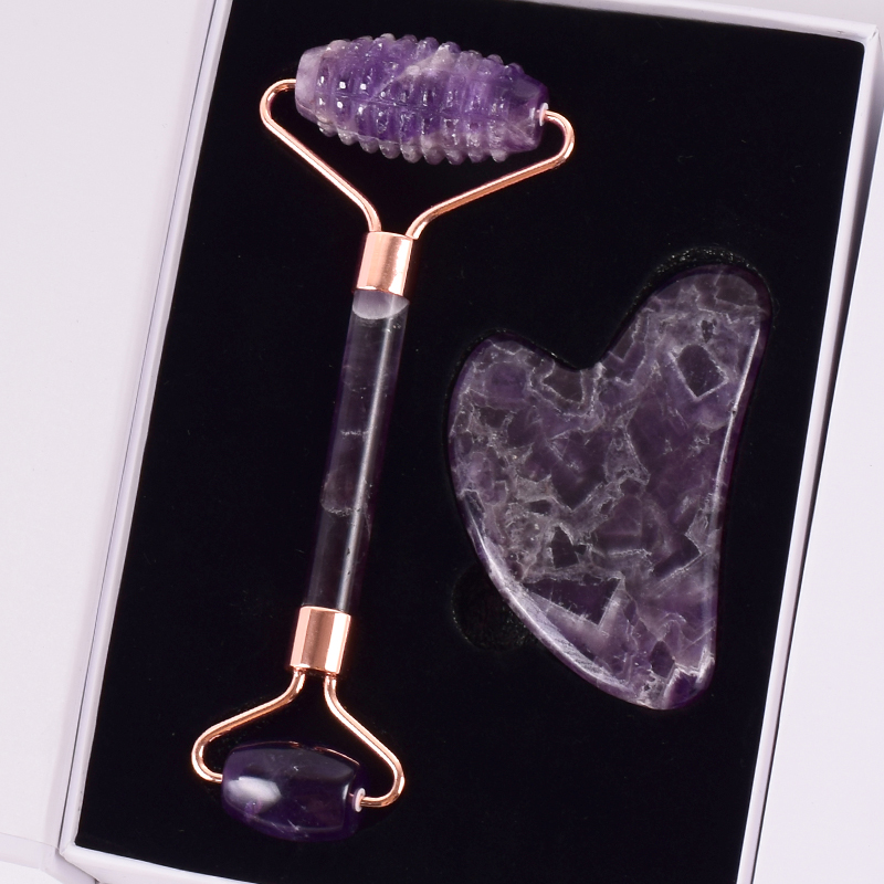 Amethist Zaagtand Gezicht Roll - Jade Gua Sha Tool recensie en prijs